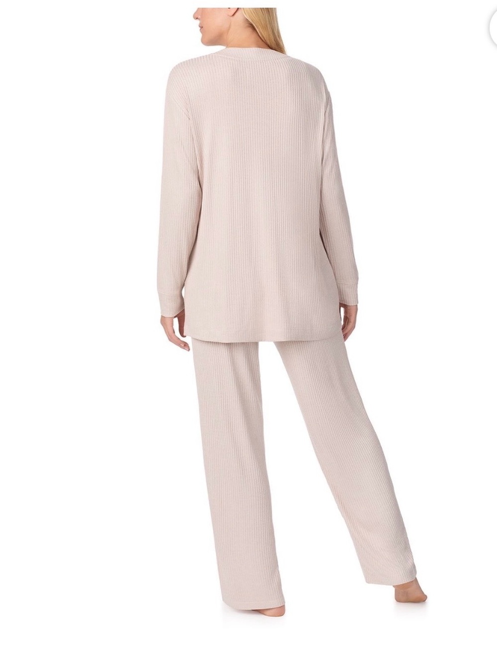 Cuddl Duds Cream 3-Piece Pajama Set - Picture 7 of 10